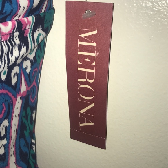NWT Merona Strappy Back Tankini Top size Small - Picture 5 of 8